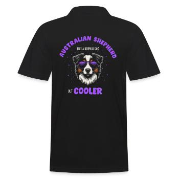 Aussie - comme un chien normal mais violet plus frais - Polo Homme - noir - Dos - Kai (181cm)
