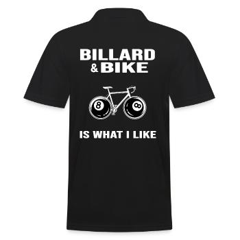 Vélo Route Vélo Chaîne de vélo « billard & vélo"8ball - Polo Homme - noir - Dos - Kai (181cm)