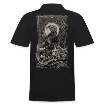 Komodo Dragon - Männer Poloshirt - Schwarz - Hinten - Kai (181cm)