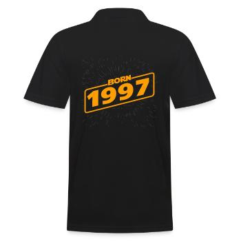 Year 1997 a star was born - Men's Polo Shirt - black - Back - Kai (181cm)