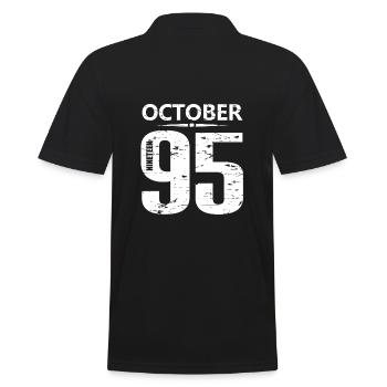 Octobre 1995 Numéro de maillot - Polo Homme - noir - Dos - Kai (181cm)