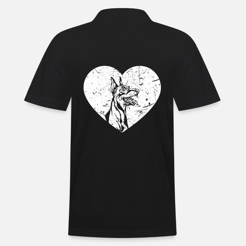 Dobermann Pinscher - Männer Poloshirt - Schwarz