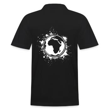 Le globe terrestre - Polo Homme - noir - Dos - Kai (181cm)
