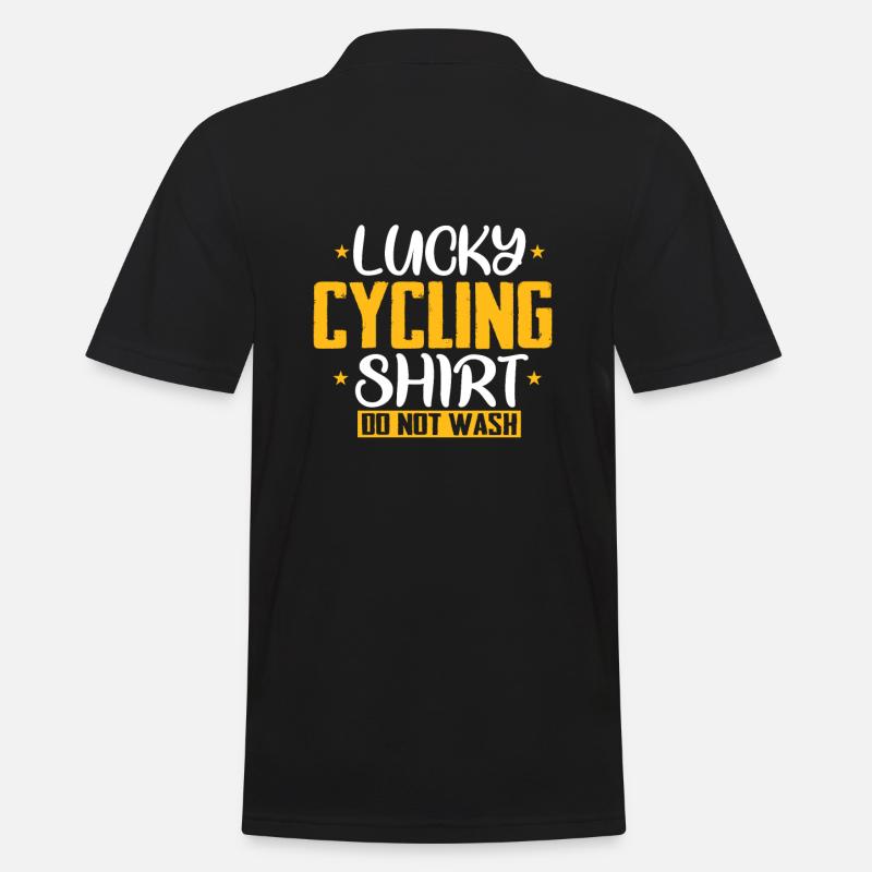 Cyclisme Cyclisme Lucky Shirt - Polo Homme - noir