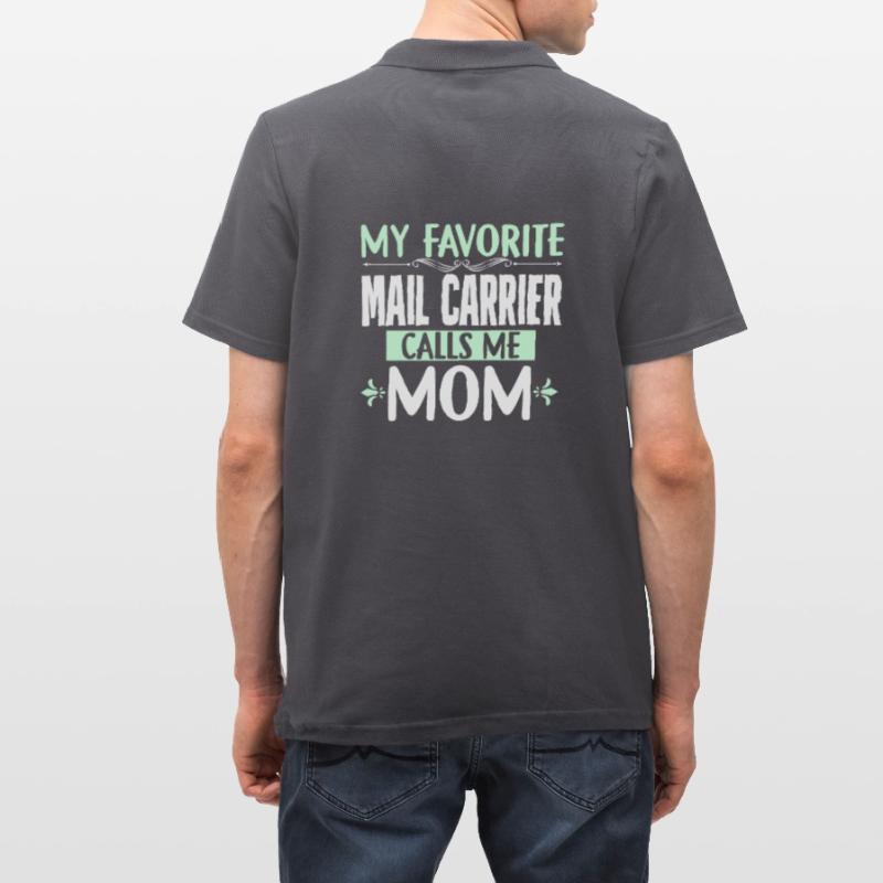 Mutter Bester Postbeförderer Sohn Männer Poloshirt