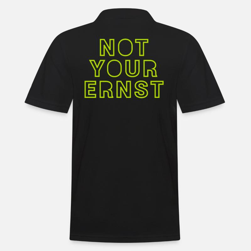 NOT YOUR ERNST - Männer Poloshirt - Schwarz