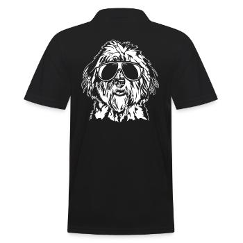 Bobtail Cool Chien Chiens Portrait Wilsigns - Polo Homme - noir - Dos - Kai (181cm)