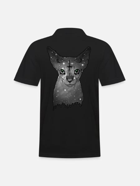 Egyptian cat Sphynx Cat - Men's Polo Shirt - black
