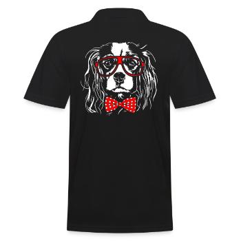 CAVALIER KING CHARLES SPANIEL Jeunes chiens de Wilsign - Polo Homme - noir - Dos - Kai (181cm)
