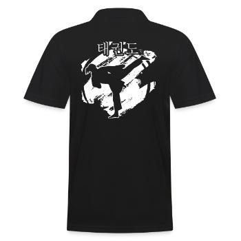 taekwondo-fille tous les combats taekwondo-temps - Polo Homme - noir - Dos - Kai (181cm)