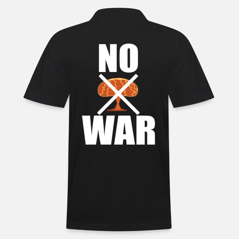 Non n’était pas une guerre - Polo Homme - noir