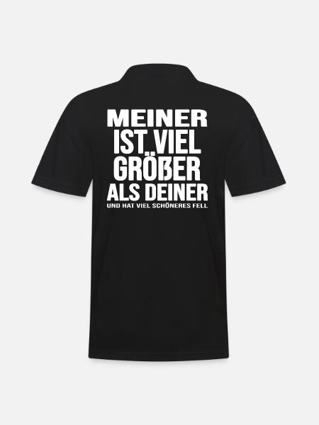 Hund Hundewiese Hundetrainer dog-memes Fellfarbe - Männer Poloshirt - Schwarz