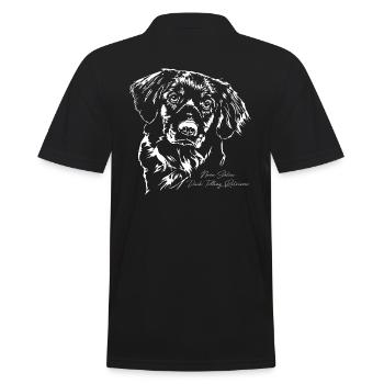 Portrait de récupération de canard de Nouvelle-Écosse - Polo Homme - noir - Dos - Kai (181cm)
