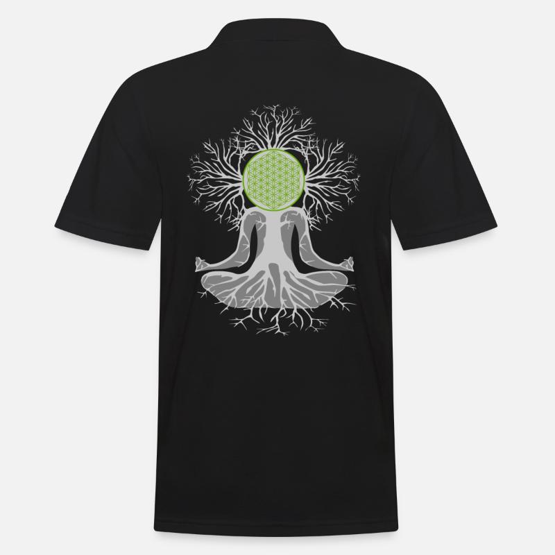 Chakra du cœur - Polo Homme - noir