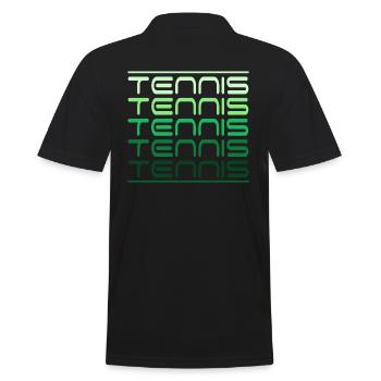 Tennis Club de tennis Balle de match Joueurs de tennis - Polo Homme - noir - Dos - Kai (181cm)