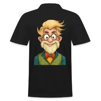 mad professor - Men's Polo Shirt - black - Back - Kai (181cm)