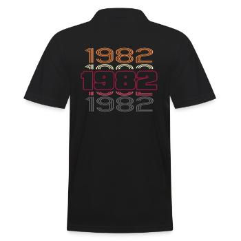 1982 anniversaire meilleure discothèque de fête rétro - Polo Homme - noir - Dos - Kai (181cm)