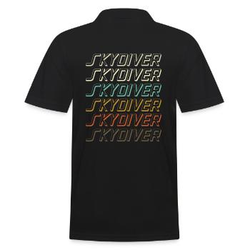 SKYDIVER Skydiving Association - Men's Polo Shirt - black - Back - Kai (181cm)