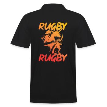 Rugby rugby football américain - Polo Homme - noir - Dos - Kai (181cm)