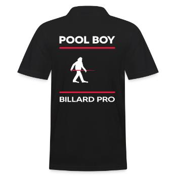 Billard snooker Billardspieler Poolboy Poolbillard - Männer Poloshirt - Schwarz - Hinten - Kai (181cm)