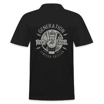 1953 Anniversaire 70 ans 70 E anniversaire - Polo Homme - noir - Dos - Kai (181cm)