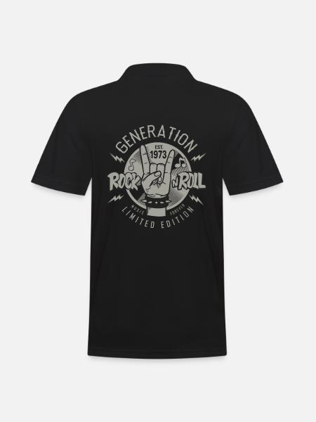 1973 Anniversaire 50 ans 50 E anniversaire - Polo Homme - noir
