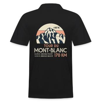 Randonnée Mont Blanc Sport Randonné rando - Polo Homme - noir - Dos - Kai (181cm)