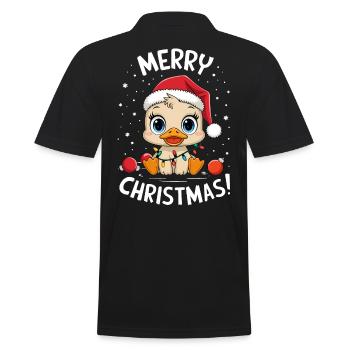 Canard Noël Fermier Canards Joyeux Noël - Polo Homme - noir - Dos - Kai (181cm)