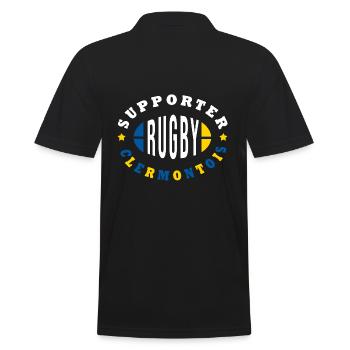 Rugby Clermont supporter clermontois - Polo Homme - noir - Dos - Kai (181cm)
