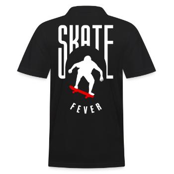 Skateboard und Skater Design. Im Collen design - Männer Poloshirt - Schwarz - Hinten - Kai (181cm)