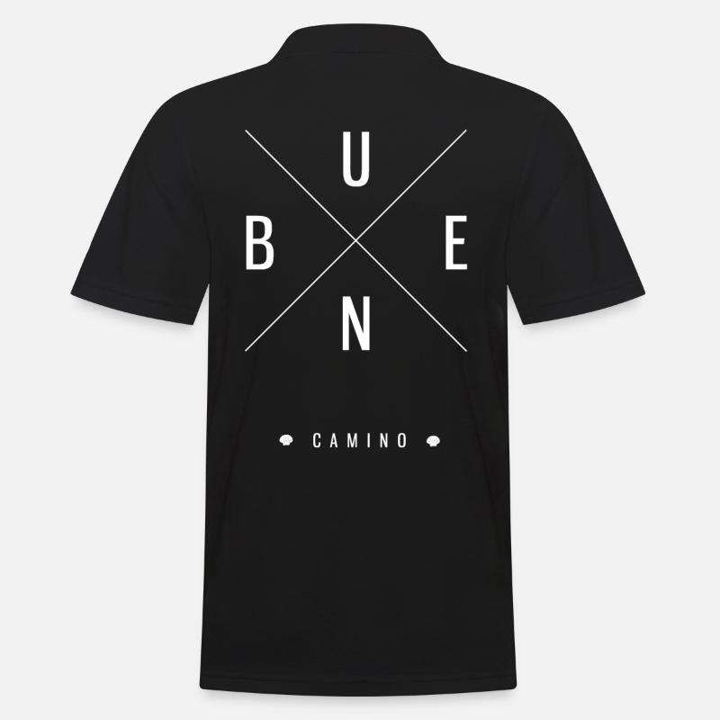 Buen Camino Jakobsweg - Männer Poloshirt - Schwarz
