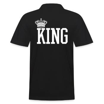 King - Idée de cadeau queen - Polo Homme - noir - Dos - Kai (181cm)