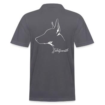 XOLOITZCUINTLI Xolo Hund Hunde Nackthund Wilsigns - Männer Poloshirt - Anthrazit - Hinten - Nico (186cm)