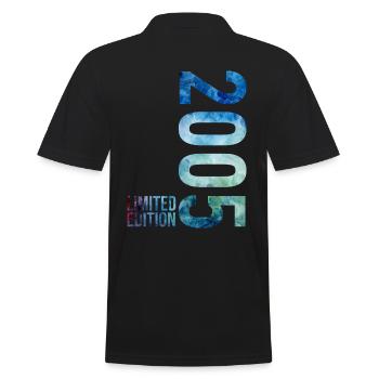 18. Geburtstag Junge Mädchen 18 Jahre 2005 - Männer Poloshirt - Schwarz - Hinten - Kai (181cm)