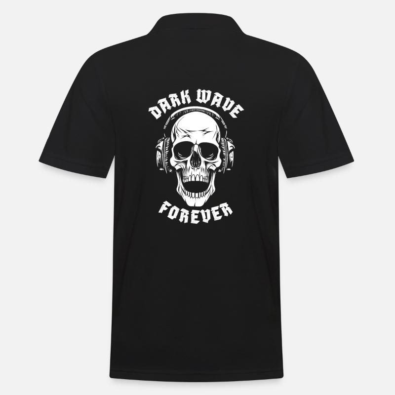 DARK WAVE FOREVER - Männer Poloshirt - Schwarz