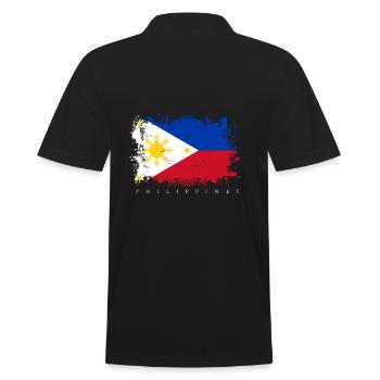 Philippines Drapeau Asie Drapeau Nationalité État - Polo Homme - noir - Dos - Kai (181cm)