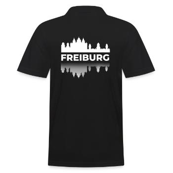 Freiburg im Breisgau City Baden-Württemberg Uni - Men's Polo Shirt - black - Back - Kai (181cm)