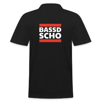 Bassd scho Bayern Brass Festival funny gift - Men's Polo Shirt - black - Back - Kai (181cm)