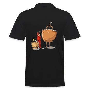 Timpani timpanist drummer - Men's Polo Shirt - black - Back - Kai (181cm)