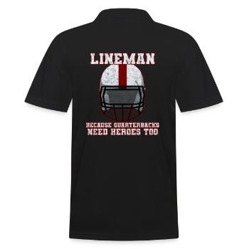 Les quarterbacks de football ont aussi besoin de héros - Polo Homme - noir - Dos - Kai (181cm)