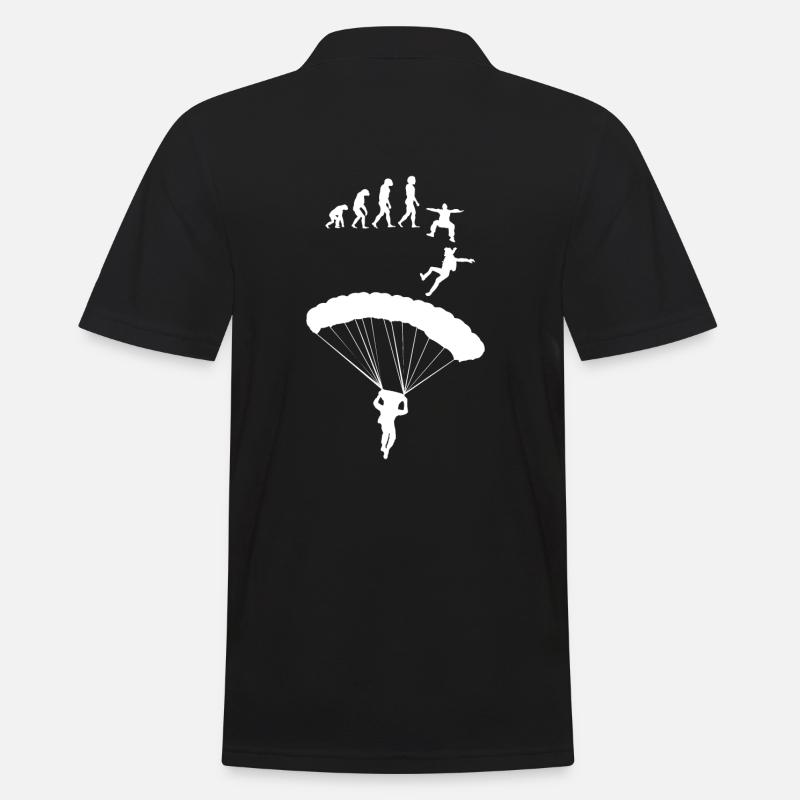 Skydiving Evolution Skydiver - Men's Polo Shirt - black