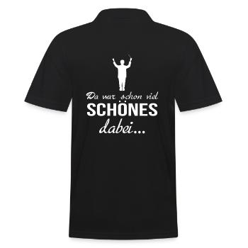 Da War Schon Viel Schönes Dabei... Dirigent - Männer Poloshirt - Schwarz - Hinten - Kai (181cm)