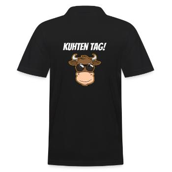 Kuhten Tag Kuh Kühe Landwirt Bauer - Männer Poloshirt - Schwarz - Hinten - Kai (181cm)