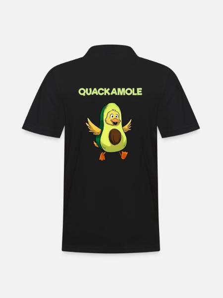 Quackamole Guacamole Ente Veganer Vegetarier - Männer Poloshirt - Schwarz