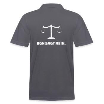 BGH dit non avocat droit étudiant - Polo Homme - charbon - Dos - Nico (186cm)