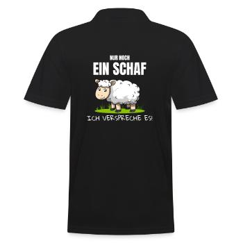 Nur noch ein Schaf Ich verspreche es Schäfer Hirte - Männer Poloshirt - Schwarz - Hinten - Kai (181cm)