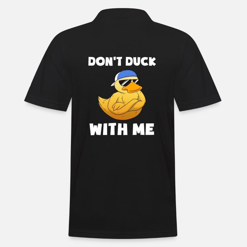 Don't Duck With Me - Männer Poloshirt - Schwarz