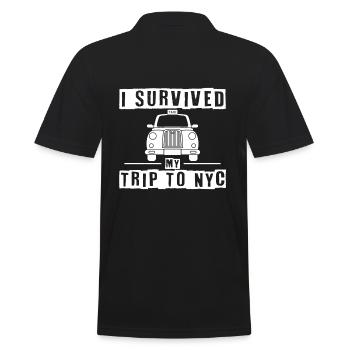 J’ai survécu à mon voyage à New York - Polo Homme - noir - Dos - Kai (181cm)