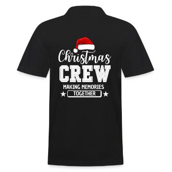 CHRISTMAS CREW - Men's Polo Shirt - black - Back - Kai (181cm)