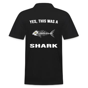 Shark Bone Anglerlatin Haute Mer - Polo Homme - noir - Dos - Kai (181cm)